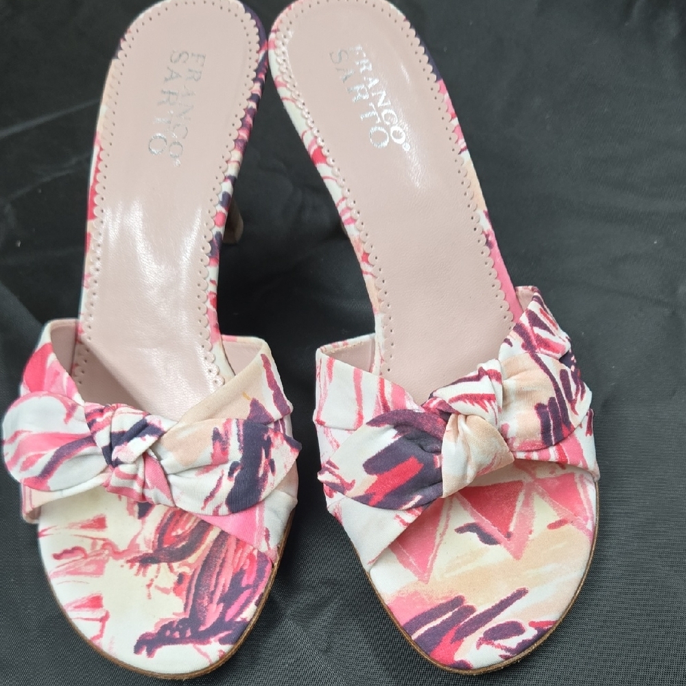 Franco Sarto Women's Multicolor Floral Heels